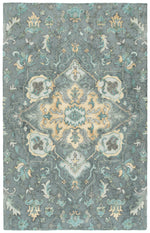 Kaleen Rugs Zocalo Collection ZOC02-68 Graphite Area Rug