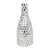 Sagebrook Home 17680-03 Glass, 13" Mosaic Vase, White