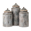 IMAX Worldwide Home Surrey Metal Decorative Canisters - Set of 3