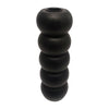 Sagebrook Home 18516-04 Wood, 8" Ribbed Votive Holder, Black