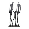 Sagebrook Home 17773 Metal, 49", Family Figures Statue, Black