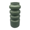 Sagebrook Home 18644-06 Ceramic, 11" Tiered Vase, Dark Sage