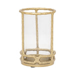 Sagebrook Home 18513-01 Metal, 9" Hurricane Holder, Gold