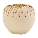 Sagebrook Home 17886 Ceramic, 9" Bowl with Weaving, Natural