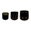 Sagebrook Home 18153-01 Metal, Set of 3 7/9/10" Planters W Woven Details, Black