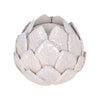 Sagebrook Home 17330-03 Ceramic, 5" Lotus Ball Votive Holder, White