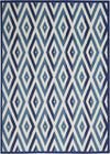 Nourison Grafix Contemporary White/Blue Area Rug
