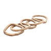 Sagebrook Home 17038 Wood, 26" 5-Link Chains, Brown