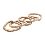 Sagebrook Home 17038 Wood, 26" 5-Link Chains, Brown