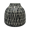 Sagebrook Home 17162-03 Ceramic, 5" Tribal Vase, Blue