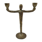 Sagebrook Home 18509-01 Metal, 12" 2 Taper Candelabra, Gold
