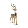 Sagebrook Home 18288-01 Metal, 14" Standing Reindeer, Gold