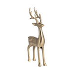 Sagebrook Home 18288-01 Metal, 14" Standing Reindeer, Gold