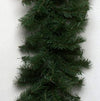 Vickerman A802714 50' Canadian Pine Artificial Christmas Garland Multi-Colored Incandescent Mini Lights
