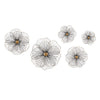 IMAX Worldwide Home Wire Hibiscus Wall Decor - Set of 5