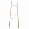 Benzara BM209831 Decorative Wooden Ladder with 5 Slats, Natural Brown