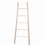 Benzara BM209831 Decorative Wooden Ladder with 5 Slats, Natural Brown