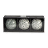 Sagebrook Home 17903-02 Ceramic, Boxed 4" 3/A Painted Orbs, Green