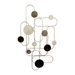 Sagebrook Home 18622 Metal, 33" Arch Discs Wall Decor, Multi Wb