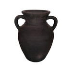 Sagebrook Home 18251-02 Terracotta, 9" Vase With Handles, Black