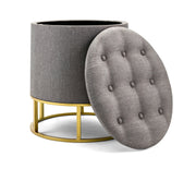 IMAX Worldwide Home Piper Gray Ottoman