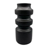 Sagebrook Home 18644-01 Ceramic, 9" Tiered Vase, Black
