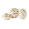 IMAX Worldwide Home Blair Hand-sculpted Floral Boxes - Set of 3