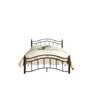 Benzara Grill Design Metal Headboard and Footboard Full Size Platform Bed, Black