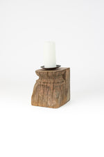 Kalalou NMCC1031 Repurposed Antique Wooden Column Candle Holder