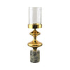 Sagebrook Home 18682-01 Metal, 17" Hurricane Sphere, Dark Gold