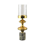 Sagebrook Home 18682-01 Metal, 17" Hurricane Sphere, Dark Gold