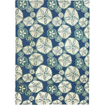 Homefires Surfside Sand Dollars Indoor Rug – Beach-Inspired Accent Rug with Sand Dollar Design for Coastal Living Room or Entryway Decor