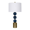 Sagebrook Home 50828-02 Glass 31" Triple Sphere Table Lamp, Navy