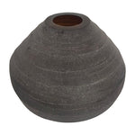 Sagebrook Home 18847 Glass, 10" Rotund Vase, Smokey Brown