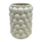 Sagebrook Home 18635-01 Ceramic, 7" Bubble Vase, Cotton