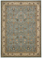 Nourison Antiquities Traditional Slate Blue Area Rug