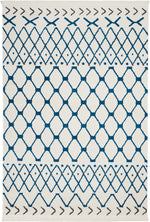 Nourison Kamala Contemporary White/Blue Area Rug