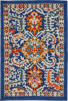 Nourison Passion Transitional Blue/Multicolor Area Rug