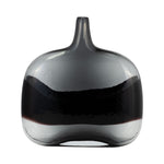 Sagebrook Home 17989-01 Glass, 12 2-Tone Vase, Smoke/Black