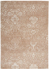 Nourison Damask Transitional Beige Ivory Area Rug