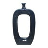 Sagebrook Home 13903-24 Ceramic, 24" Vase W/ Cut-Out, Navy Blue