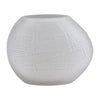 Sagebrook Home 15838-05 Glass 8" Textured Vase, Frosted White