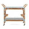 IMAX Worldwide Home Casablanca Rattan Bar Cart
