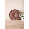 Kalalou NRV2138 Round Velvet Cushion Cobblestone