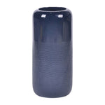 Sagebrook Home 17867-10 Ceramic, 12" Grooved Vase, Black