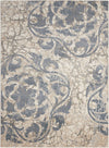 Nourison Maxell Contemporary Ivory/Blue Area Rug