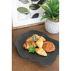 Kalalou NWS1010 Black Lime with Rustic Edge Lazy Susan