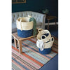 Kalalou CCH1146 Braided Maize Rope Baskets with Blue Bottom