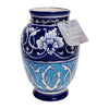 Sagebrook Home 18265 Ceramic, 9" 2-Tone Talavera Vase, YellowithWhite