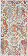 Nourison Global Vintage Transitional Ivory/Orange Area Rug
